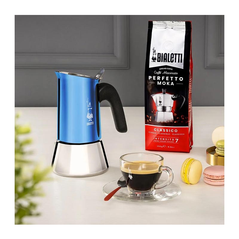 Bialetti Venüs Çelik Moka Pot, 6 Cup, Mavi — Bialetti — Görsel 4