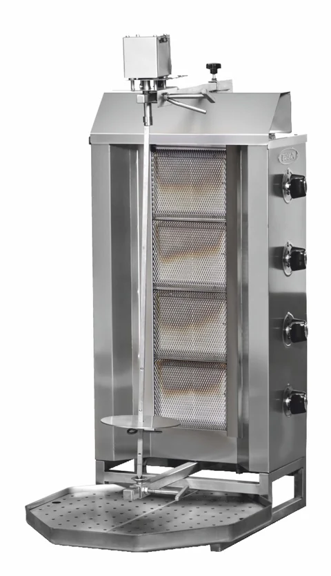 Pimak Üstten Motorlu Döner Ocağı 4 Radyanlı Gazlı LPG Ce Belgeli 47x75x117 cm DO7/M77-1(4P) — Pimak — Görsel 1