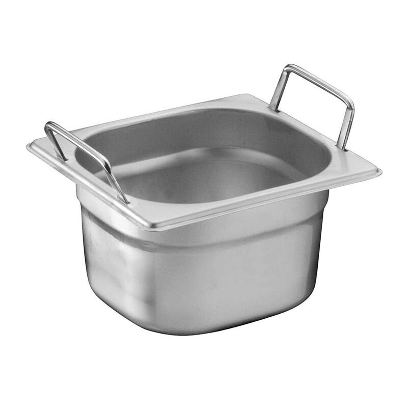 Bilge Inox GN 1/6-150 mm Paslanmaz Çelik Saplı Gastronorm Küvet — Bilge Inox