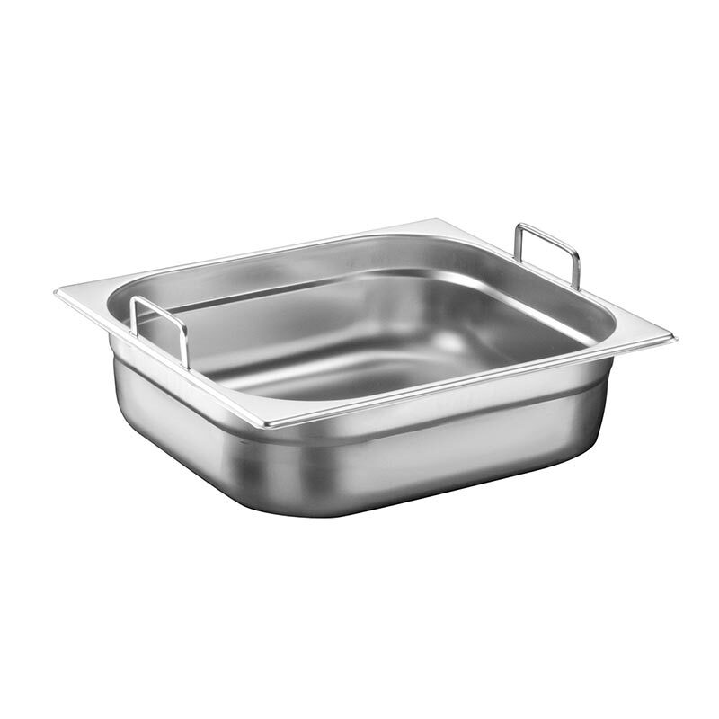 Bilge Inox GN 2/3-100 mm Paslanmaz Çelik Saplı Gastronorm Küvet — Bilge Inox