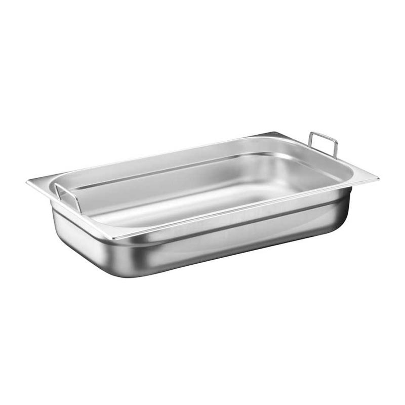 Bilge Inox GN 2/4-100 mm Paslanmaz Çelik Saplı Gastronorm Küvet — Bilge Inox