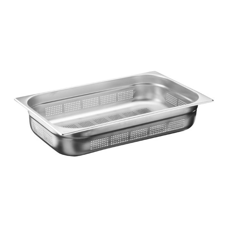 Bilge Inox GN 2/4-150 mm Paslanmaz Çelik Delikli Gastronorm Küvet — Bilge Inox