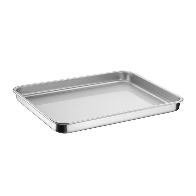 Bilge Inox Kapaksız Sapsız Pres Baskı Tepsi, 25x75x4 cm — Bilge Inox