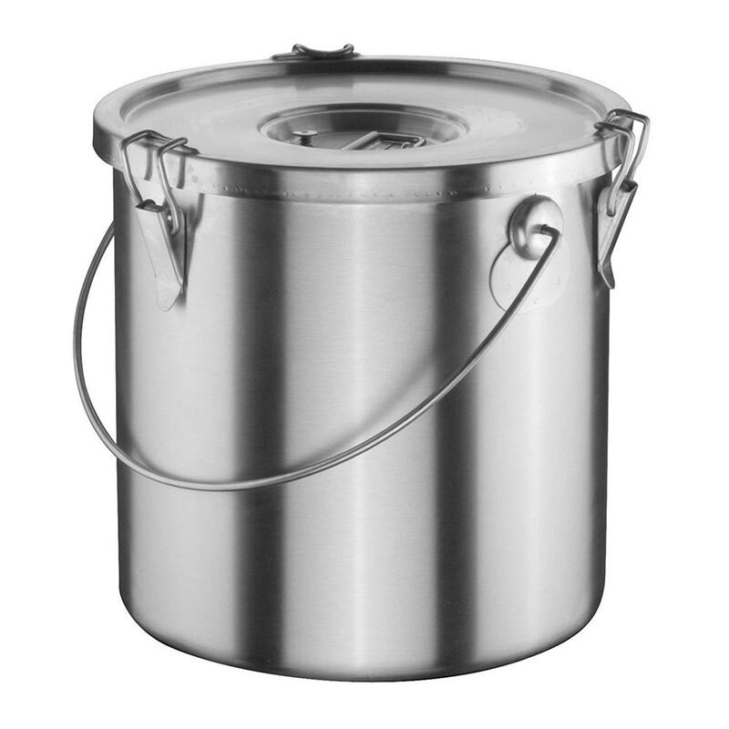Bilge Inox Metal Saplı Kapaklı Yemek Taşıma Kabı, 40x40 cm — Bilge Inox
