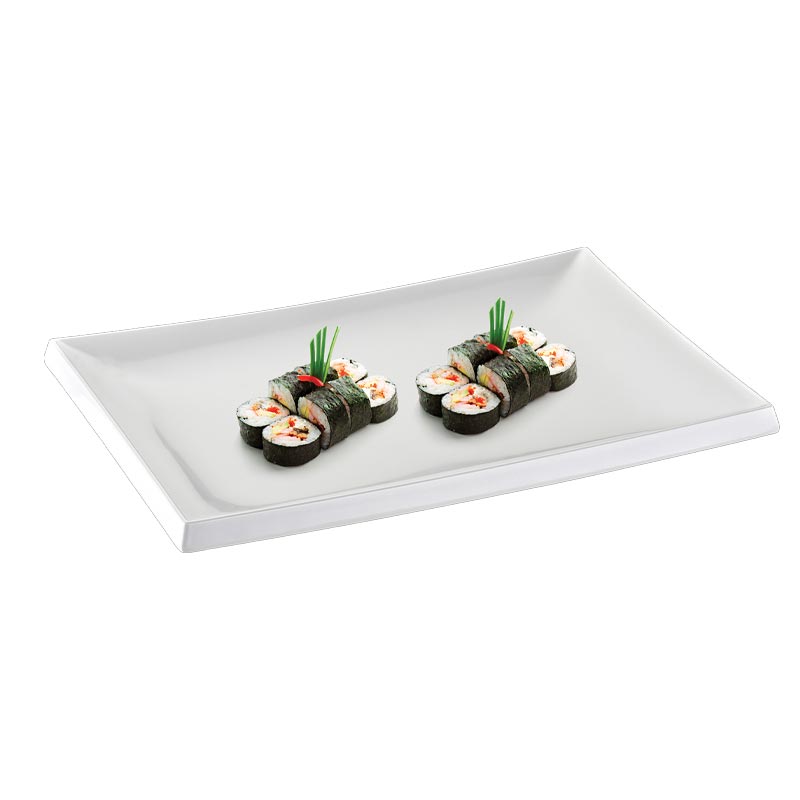 Biradlı BRD-118615 Melamin Sushi Servis Tabağı, 40x27x2 cm — Biradlı