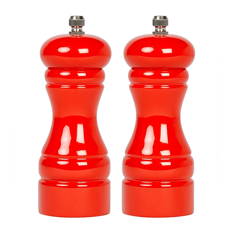 Biradlı BRD-231 Metal Tuz ve Karabiber Değirmeni, 2'li, 13 cm, Kırmızı — Biradlı