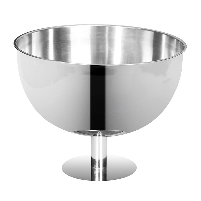 Biradlı BRD-3077 Ayaklı Çelik Punch Kasesi, Ayaklı, 33x26 cm — Biradlı