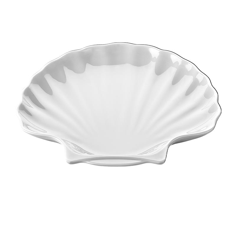 Biradlı BRD-3101 İstiridye Melamin Sunum Tabağı, 25.3x23.5x2.8 cm — Biradlı