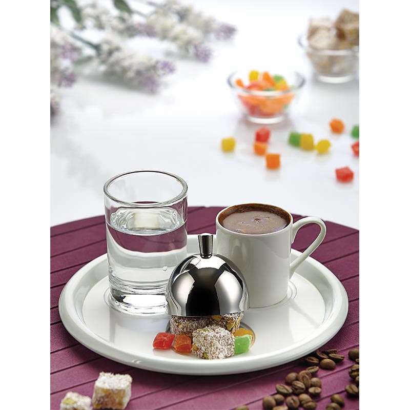 Biradlı BRD-406307 Yuvarlak Türk Kahve Servis Takımı, 19 cm — Biradlı — Görsel 2