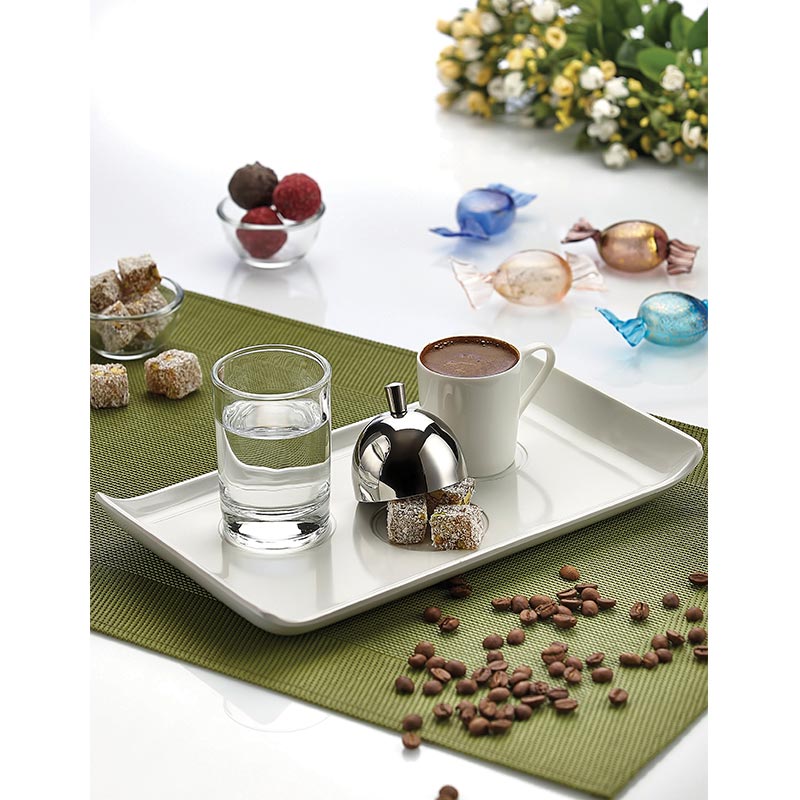 Biradlı BRD-406410 Dikdörtgen Türk Kahve Servis Takımı, 26x14.50 cm — Biradlı — Görsel 2