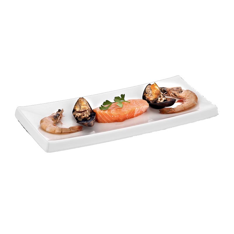 Biradlı BRD-411330 Melamin Sushi Sunum Tepsisi, 34x15x2 cm — Biradlı