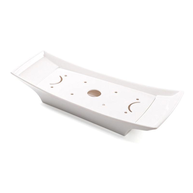 Biradlı BRD-449990 Melamin Kayık Soğuk Sunum Tabağı, 50x21x8.5 cm — Biradlı