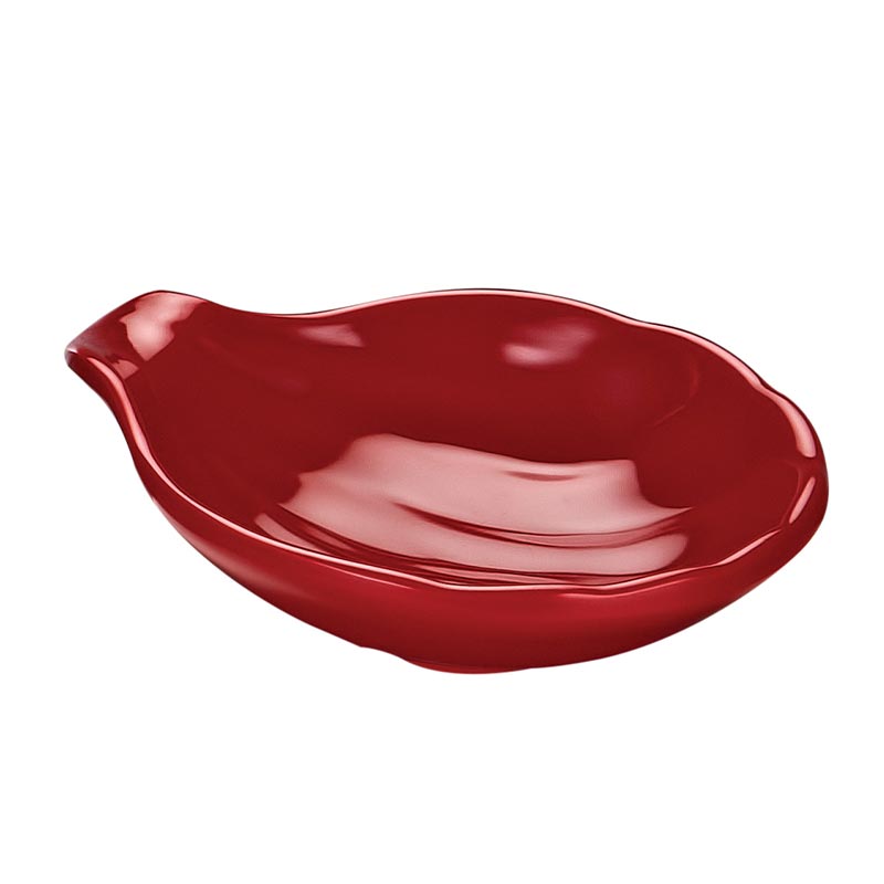 Biradlı BRD-516104 Minimal Melamin Sunum Tabağı, 8x9x2 cm, Kırmızı — Biradlı