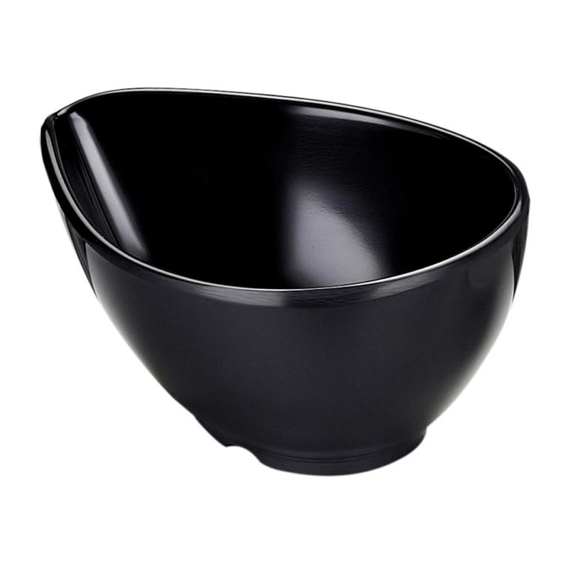 Biradlı BRD-516404 Açık Büfe Minimal Sos Tabağı, 10.5x7.5x4.5 cm, Siyah — Biradlı