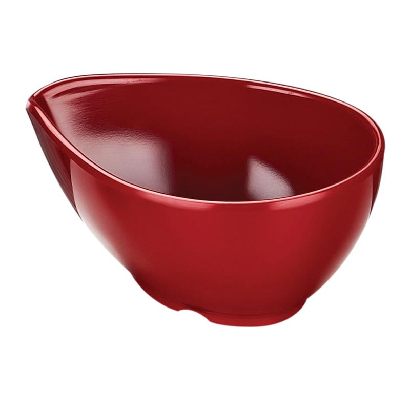 Biradlı BRD-516404 Açık Büfe Minimal Sos Tabağı, 10.5x7.5x4.5 cm, Kırmızı — Biradlı