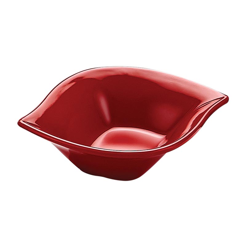 Biradlı BRD-517703 Melamin Minimal Oval Sunum Tabağı, 9x8x2 cm, Kırmızı — Biradlı