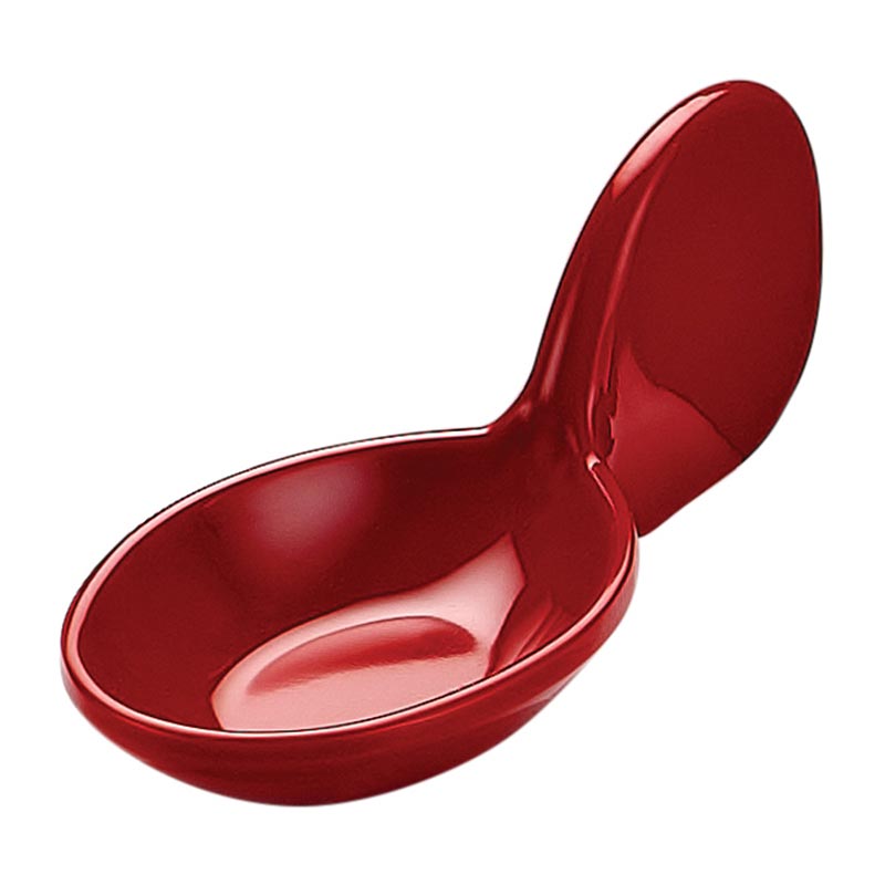 Biradlı BRD-518004 Tutmalı Melamin Sunum Tabağı, 10x4x1.5 cm, Kırmızı — Biradlı