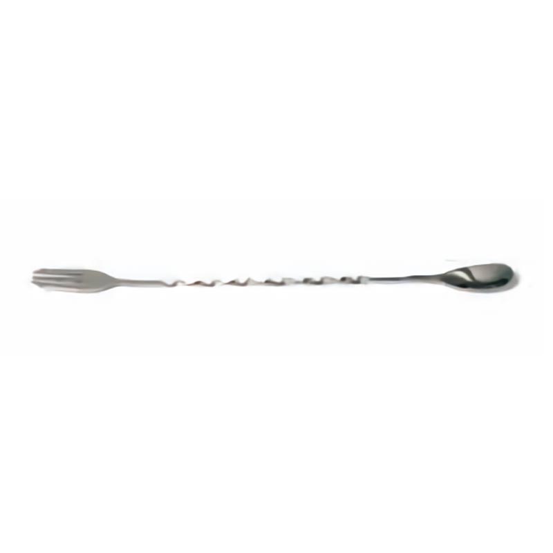 Biradlı BRD-682 Burgulu Çatallı Bar Kaşığı, 33 cm — Biradlı