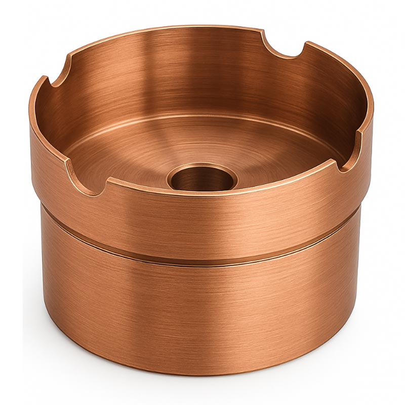 Biradlı BRD-AT07 Kokusuz Havuzlu Küllük, 7x8 cm, Bakır