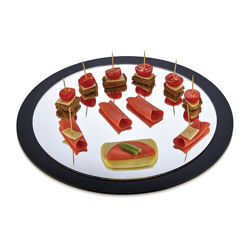 Biradlı EL-02 Dikdörtgen Aynalı Pleksi Teşhir Standı, 45x29x5 cm