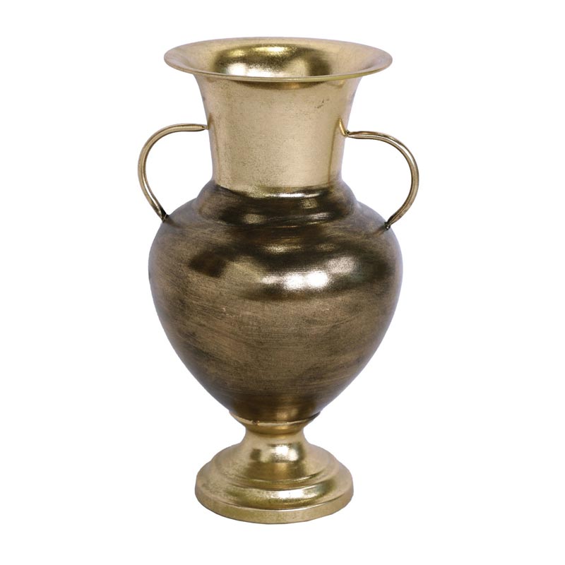 Biradlı Groovy GRV-11098 Dekoratif Metal Vazo, 24.5x21.5x41 cm — Biradlı