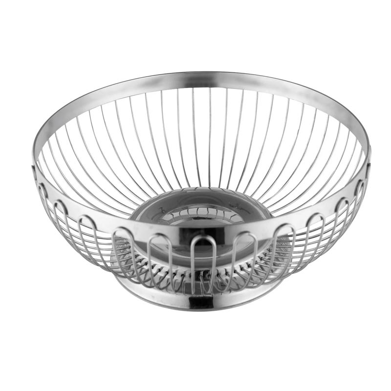 Biradlı Groovy GRV-ES20 Paslanmaz Çelik Ekmek Sepeti, 20x15x6.5 cm — Biradlı