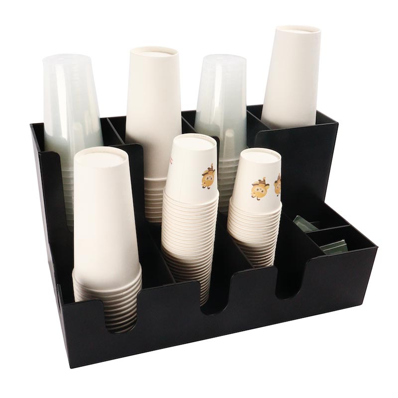 Biradlı Groovy GRV-KBS-02 Plastik Karton Bardak Standı ve Organizatör, 42x24x23 cm