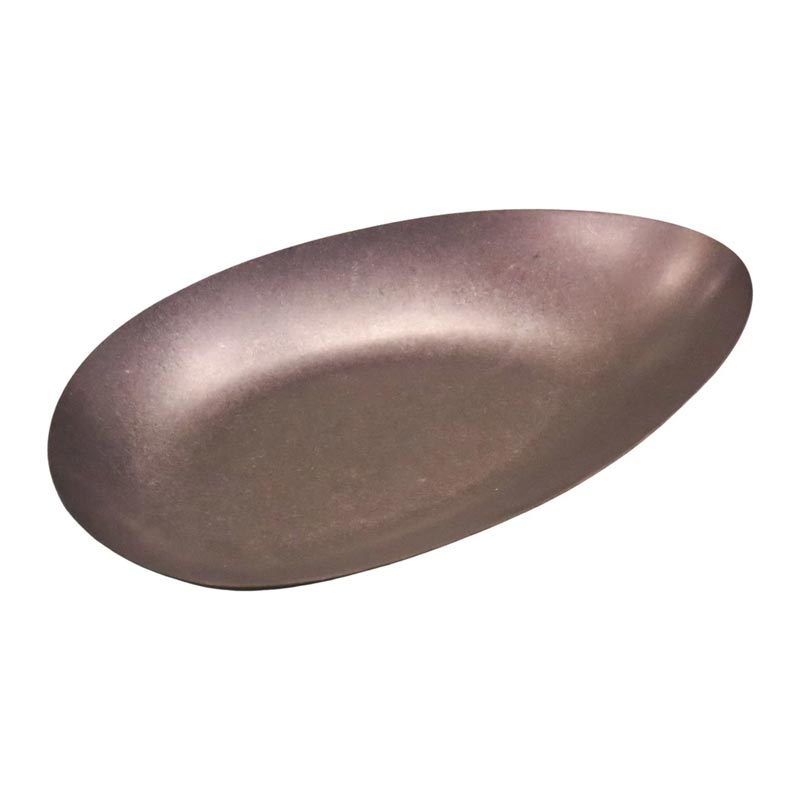 Biradlı Groovy GRV-R241001 Açık Büfe Retro Sunum Tabağı, 30x14.5x3.3 cm, Bakır — Biradlı