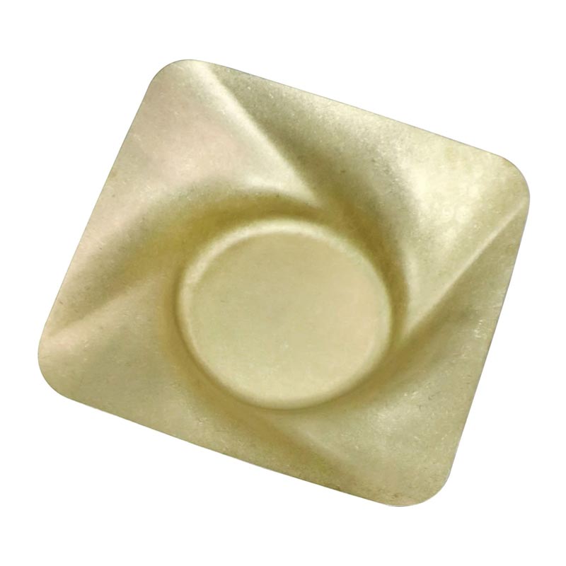 Biradlı Groovy GRV-R241022 Açık Büfe Retro Sunum Tabağı, 25x25x6 cm, Altın — Biradlı — Görsel 1