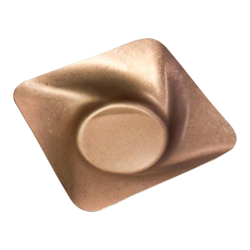 Biradlı Groovy GRV-R241022 Açık Büfe Retro Sunum Tabağı, 25x25x6 cm, Bakır — Biradlı — Görsel 1