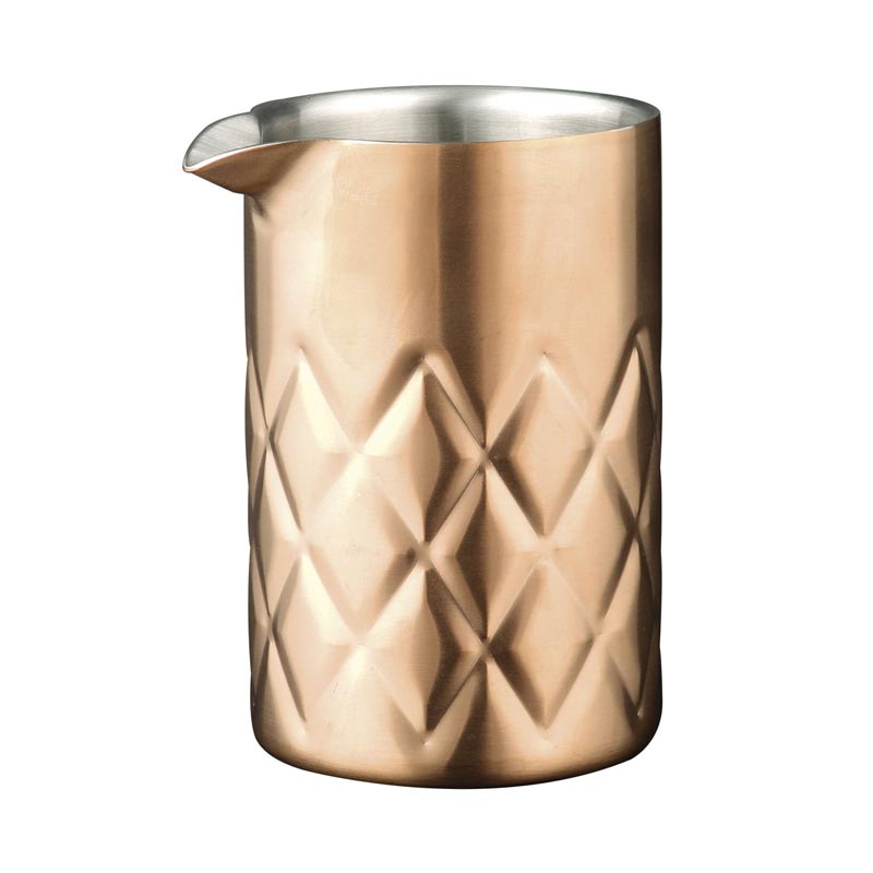 Biradlı Grovy GRV-239 Çelik Mixing Glass, 540 cc, Bakır — Biradlı