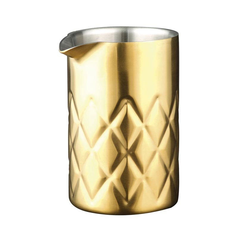 Biradlı Grovy GRV-239 Çelik Mixing Glass, 540 cc, Altın — Biradlı