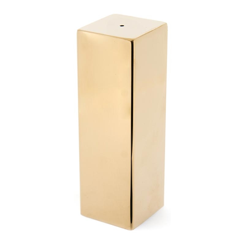 Biradlı GRV-109-XL Everest Kare Biberlik, 4x4x12.5 cm, Altın — Biradlı