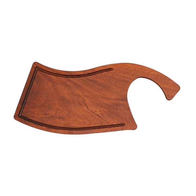 Biradlı GRV-1842 Asimetrik Iroko Peynir Sunum Tahtası, 50x22 cm — Biradlı