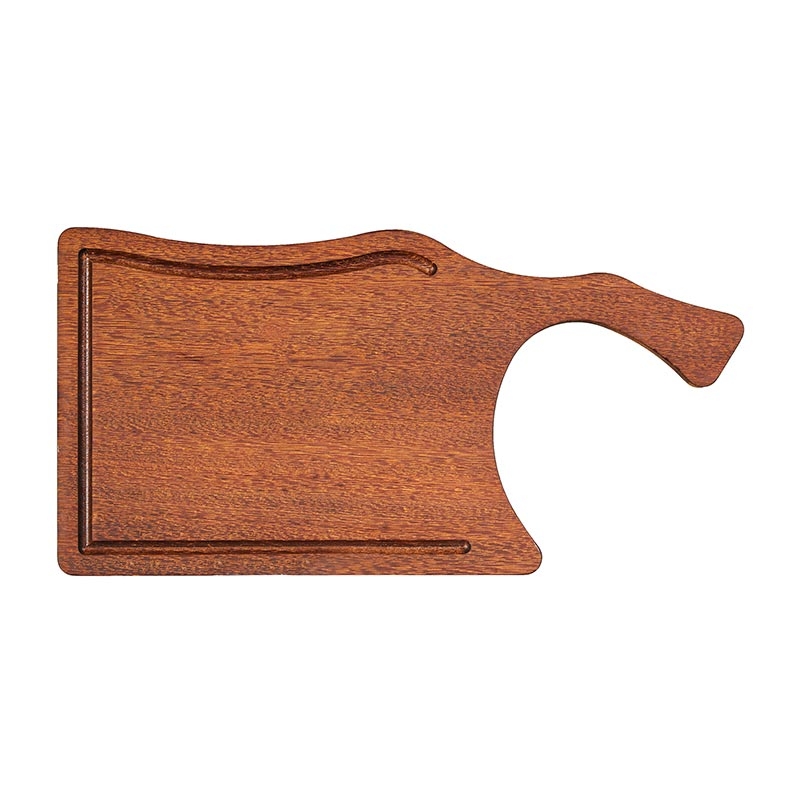 Biradlı GRV-1843 Asimetrik Iroko Peynir Sunum Tahtası, 40x20 cm — Biradlı