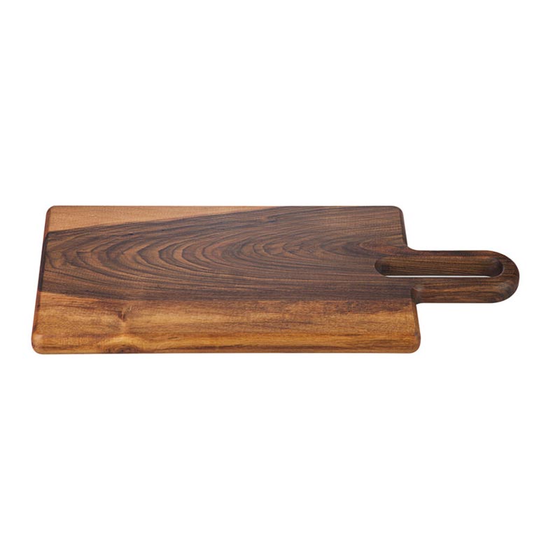 Biradlı GRV-1888 Kulplu Steak Sunum Tahtası, 45x20 cm, Ceviz — Biradlı