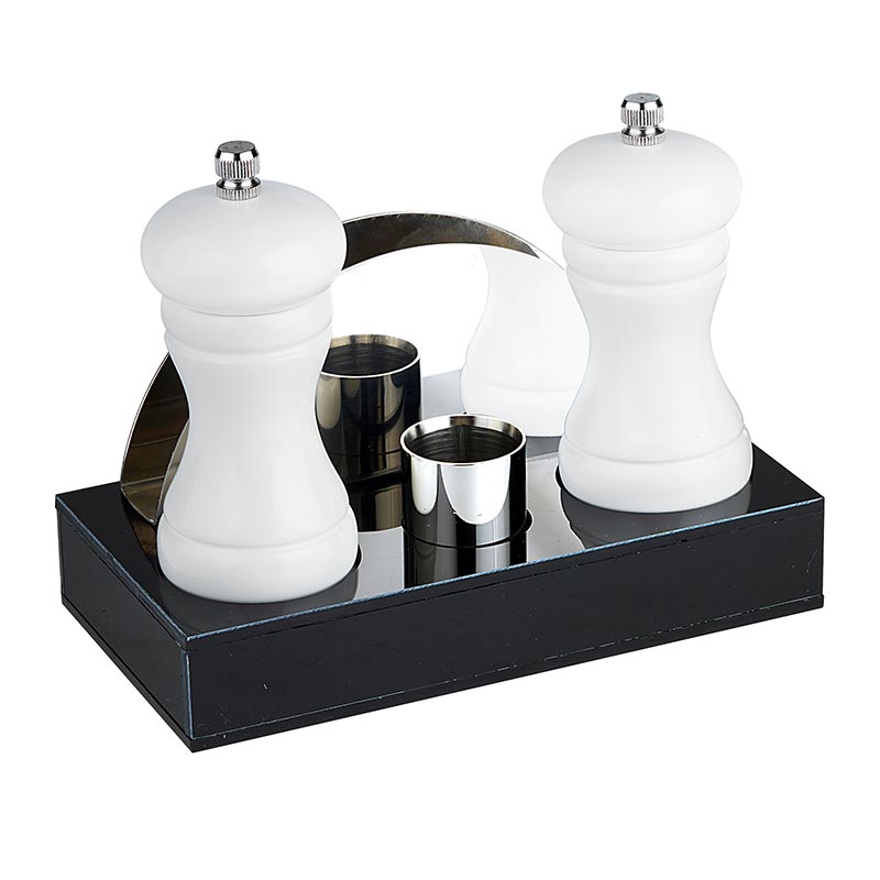 Biradlı GRV-199 Akrilik Menaj Seti, 4'lü, 18.5x9.5x3 cm, Beyaz — Biradlı