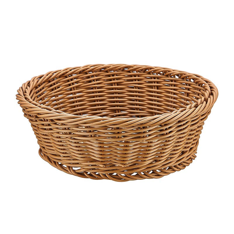 Biradlı GRV-2454 Yuvarlak Plastik Ekmek Sepeti, 21x21x7 cm — Biradlı