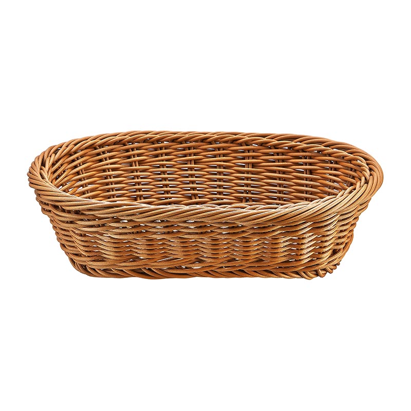 Biradlı GRV-2455 Oval Plastik Ekmek Sepeti, 24x16x7 cm — Biradlı