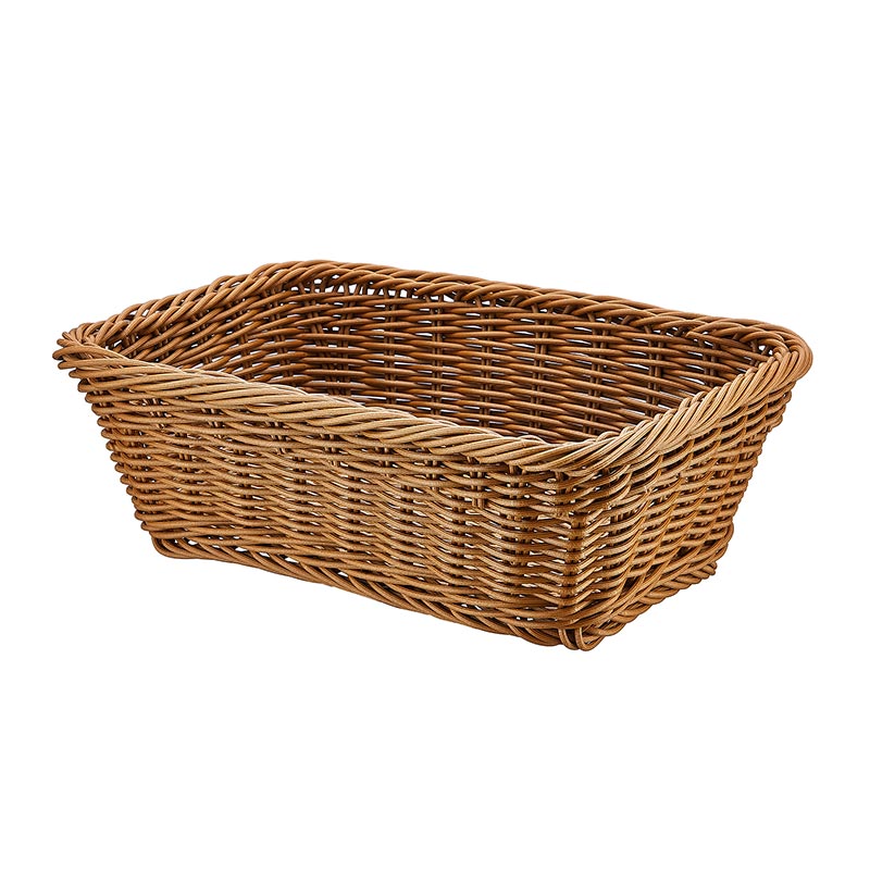 Biradlı GRV-2456 Dikdörtgen Plastik Ekmek Sepeti, 21x16x7 cm — Biradlı