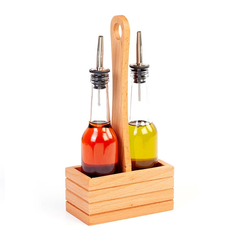 Biradlı GRV-285 Ahşap Standlı Oval Yağlık Takımı, 2'li, 250 cc — Biradlı