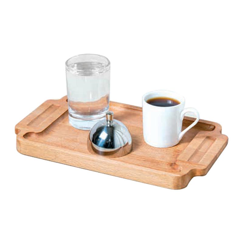 Biradlı GRV-306 Ahşap Türk Kahve Sunum Seti, 23x15x1.8 cm — Biradlı