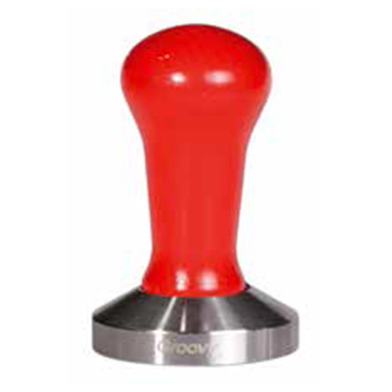 Biradlı GRV-316 Plastik Saplı Çelik Tamper, 58 mm, Kırmızı — Biradlı