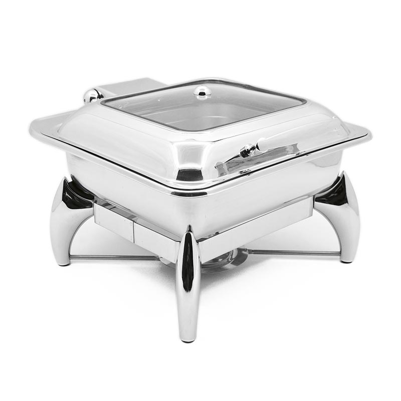 Biradlı GRV-4023 Ekonomik Kare Chafing Dish, GN 2/3 — Biradlı — Görsel 3