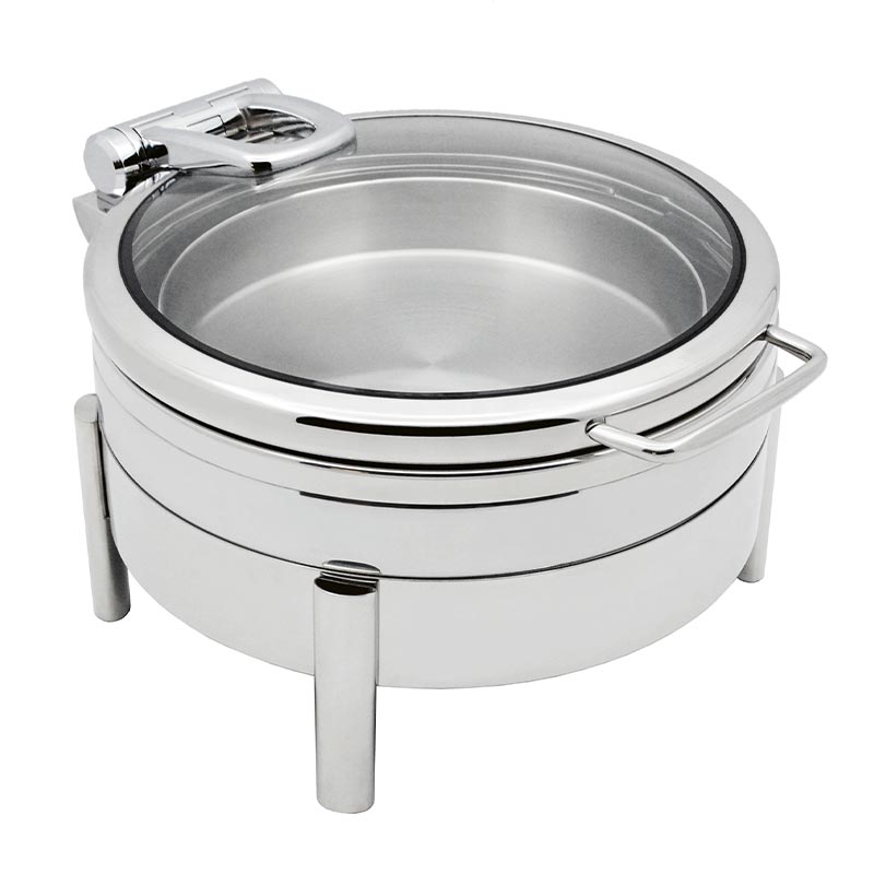 Biradlı GRV-5025 Lux Yuvarlak Chafing Dish, 5.5 L — Biradlı — Görsel 3