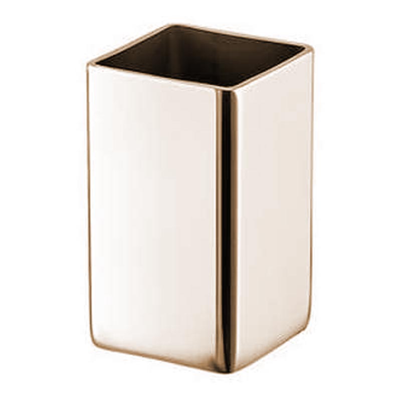 Biradlı GRV-59 Tekli Kare Kürdanlık, 3x3 cm, Altın — Biradlı