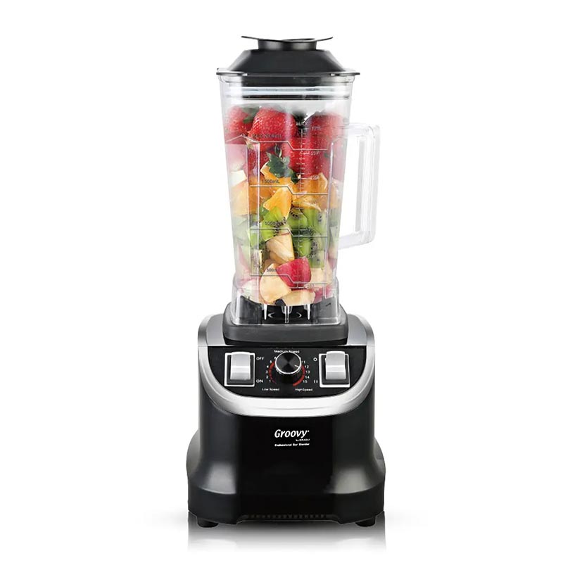 Biradlı GRV-800 Profesyonel Bar Blender, 2 L, 1800 W, Siyah — Biradlı
