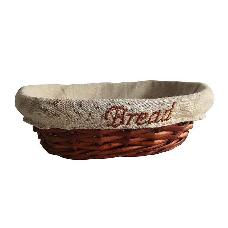 Biradlı GRV-900 Oval Bezli Ekmek Sepeti, 24x17x7 cm — Biradlı