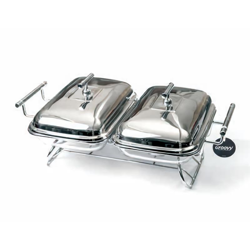Biradlı GRV-9801 Isıtıcılı Yemek Servis Standı, 2x1.6 L — Biradlı