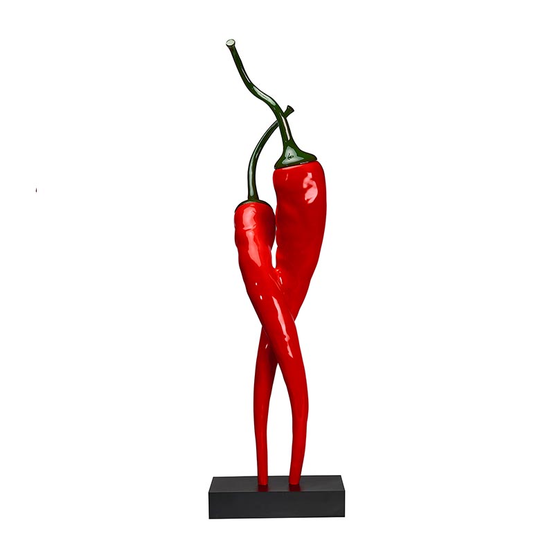 Biradlı GRV-G395 Dekoratif Biber Figürü, 26.5x20x90 cm, Kırmızı — Biradlı
